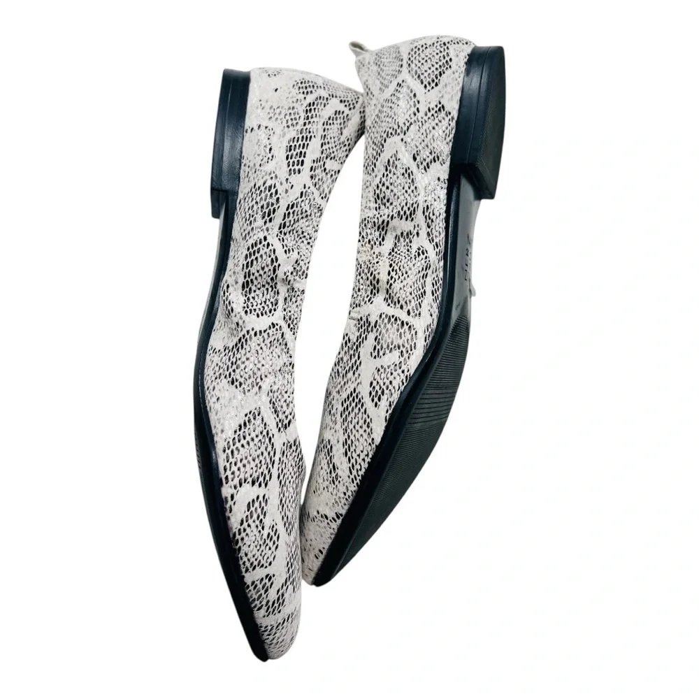 Naturalizer Black and Gray Ballerina Flats Size 7 Like New No Box